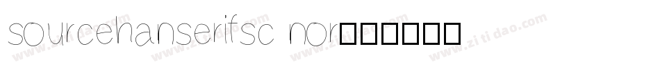 sourcehanserifsc nor字体转换